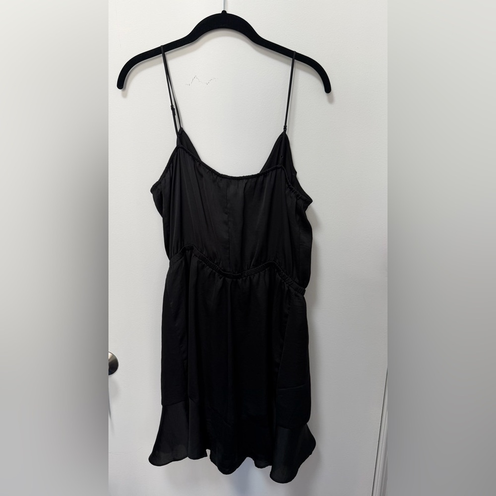 Express Black Ruffle Dress - Picture 2 of 3